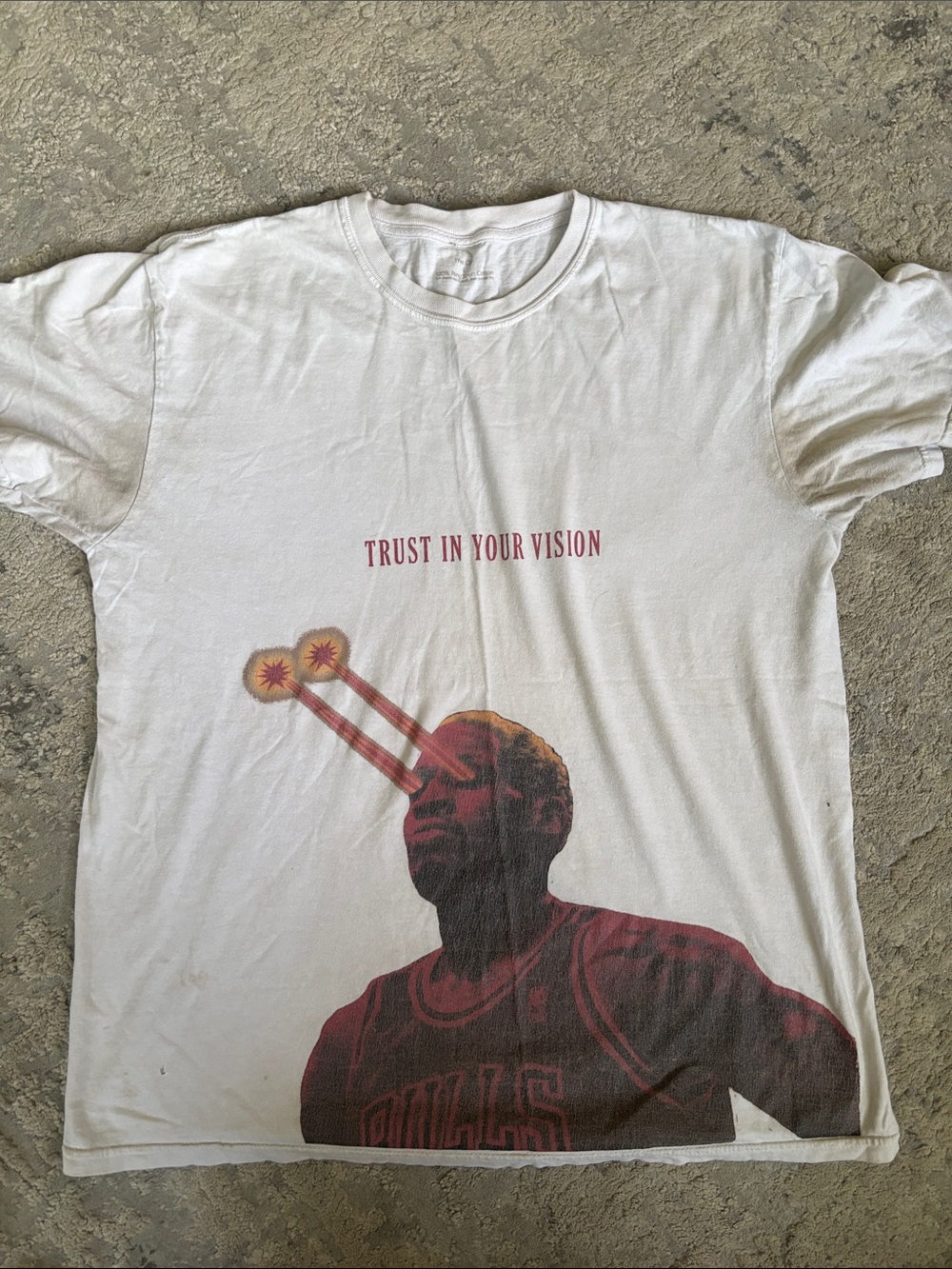 White Short-Sleeve Graphic Tee — Trust In Your Vision